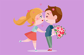 浪漫情人节情侣flash动画